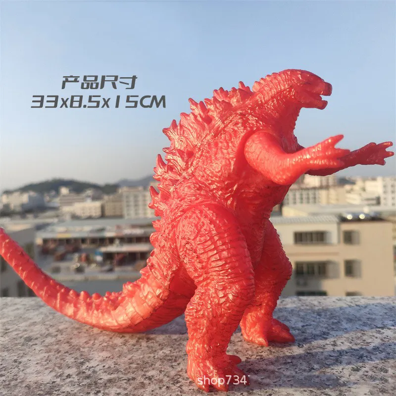 고질라 킹 기도라 골드 킹 오브 몬스터 3 헤드 드래곤 킹 기도라 PVC 골든 드래곤 액션 피규어 컬렉션 장난감, 18cm