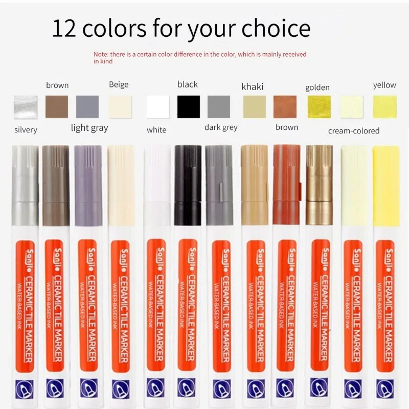 세라믹 타일 펜 벽 그라우트 복원기 펜, 수리 마커 그라우트 필러 펜, 타일 벽 바닥 욕실 주방 흰색