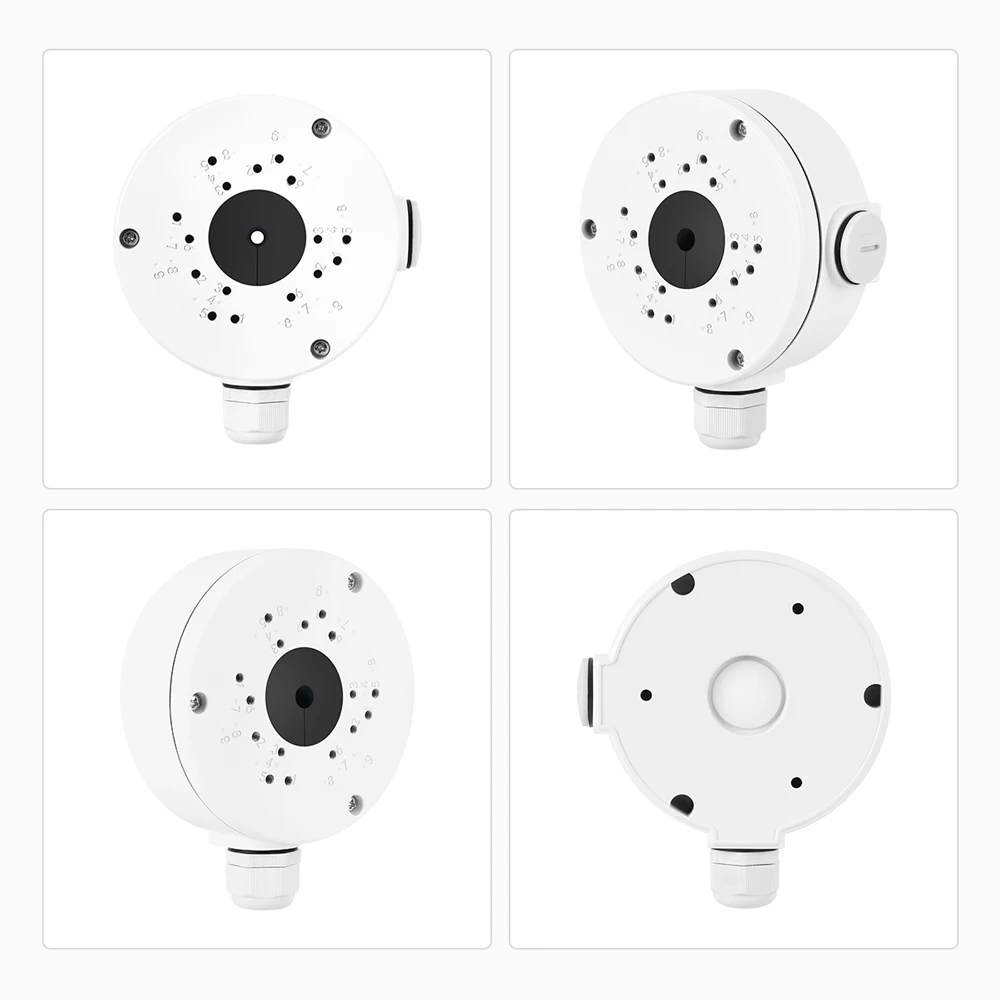 TinoSec 카메라 정션 박스, IP66 방수 CCTV IP 카메라 스탠드, 감시 카메라용 홈 보안 카메라 홀더 브래킷