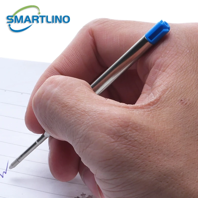 금속 전술 펜 리필 교체 젤 잉크 리필, 개폐식 볼펜 파커 학교 사무실 문구, 5 개