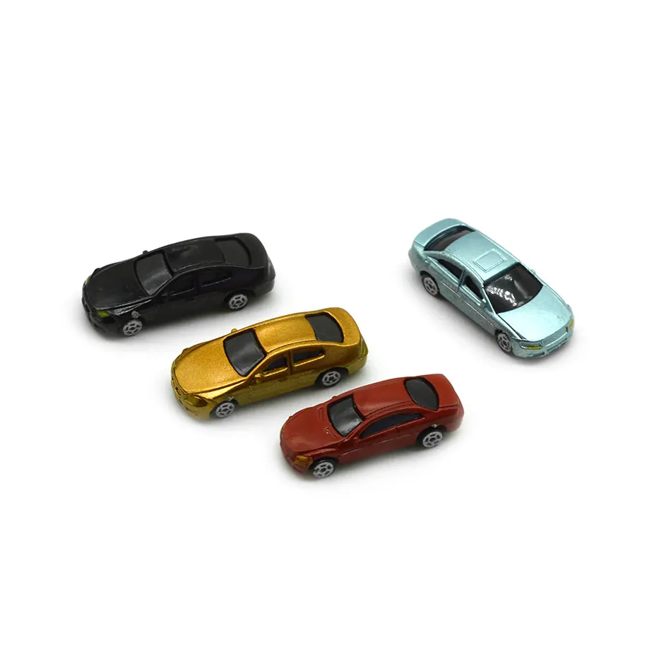 시뮬레이션 자동차 모델 규모 1:150 플라스틱 차량 Diy 모래 테이블 건축 디오라마 키트 10/20/50Pcs