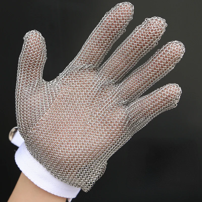 스테인레스 스틸 메쉬 보호 장갑, Anit-Cut 나이프, 체인 메일 보호 장갑, 주방 정육점 작업용