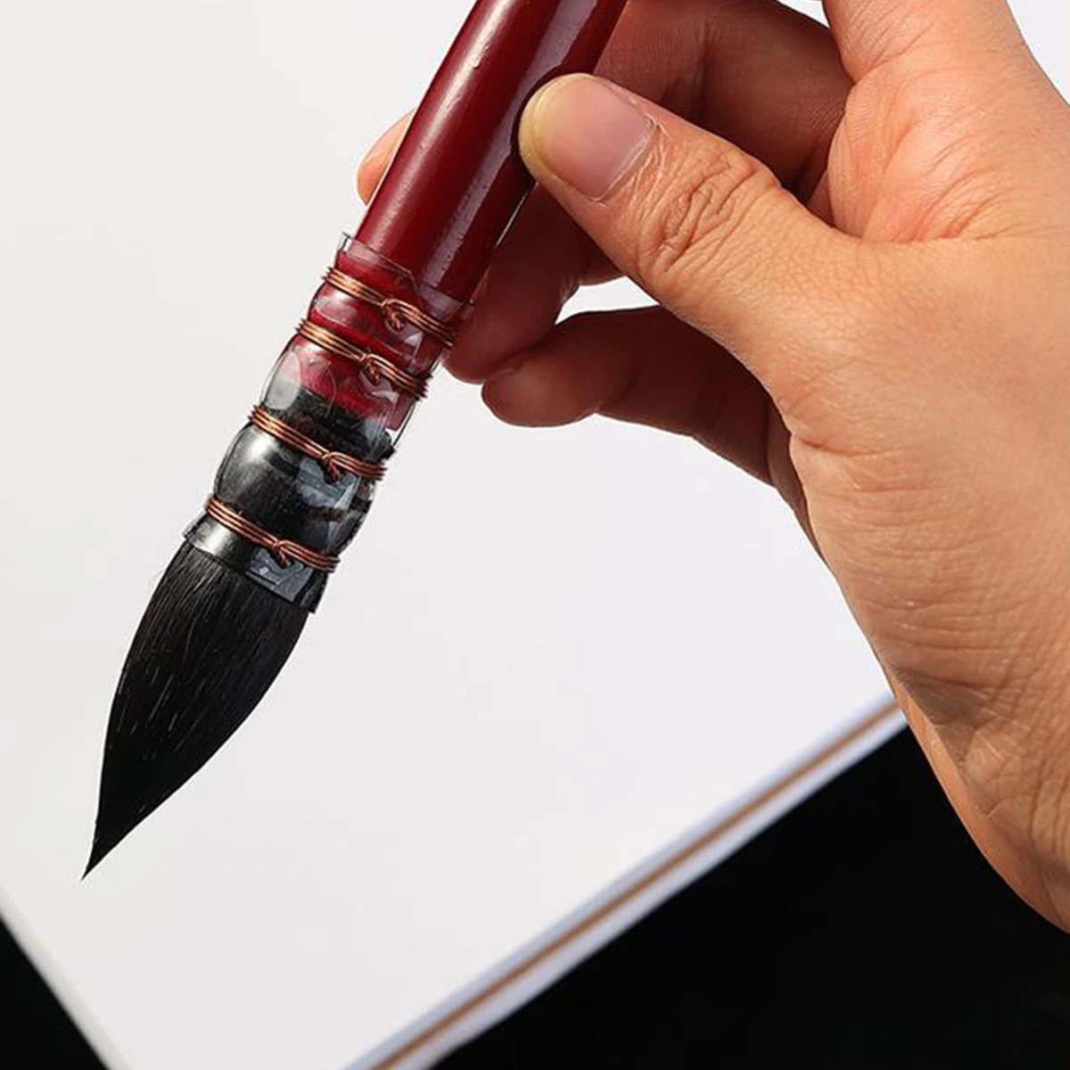 아티스트 핸드 페인팅 드로잉 브러쉬 1 개, 수채화 물감 그림 그리기 학교 미술 용품 전문 수채화 브러시 펜