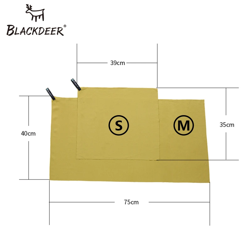 BLACKDEER-항균 빠른 건조 초경량 캠핑 타월, 컴팩트 손얼굴 마이크로 화이버 수영 타월, 야외 하이킹 여행