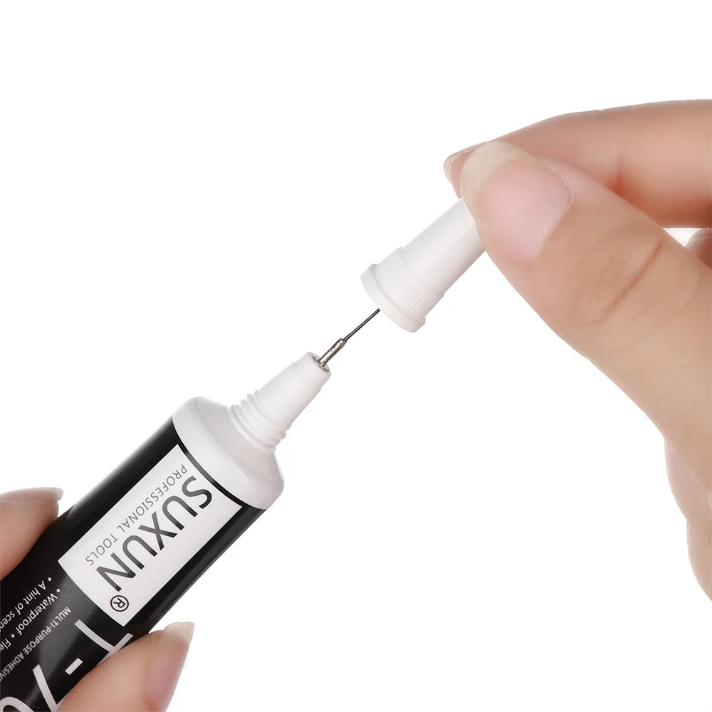 다기능 접착제 DIY 휴대폰 스크린 프레임 에폭시 실란트, 슈퍼 블랙 액체 접착제 T-7000 매니큐어, T7000 세트