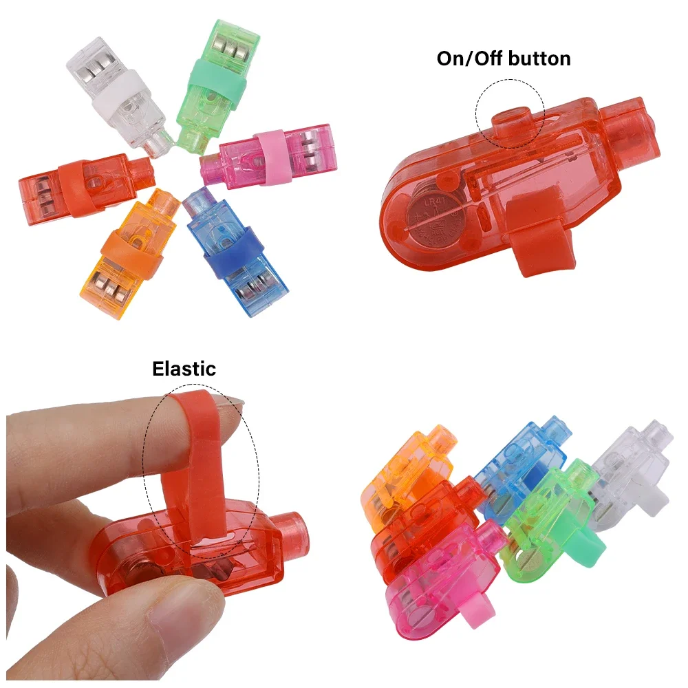 LED 플래시 손가락 조명 어린이 눈부신 빛 링 플래시 장난감, 어둠 속에서 빛나는 링 파티 레이저 조명, 게임 소품 장식, 도매