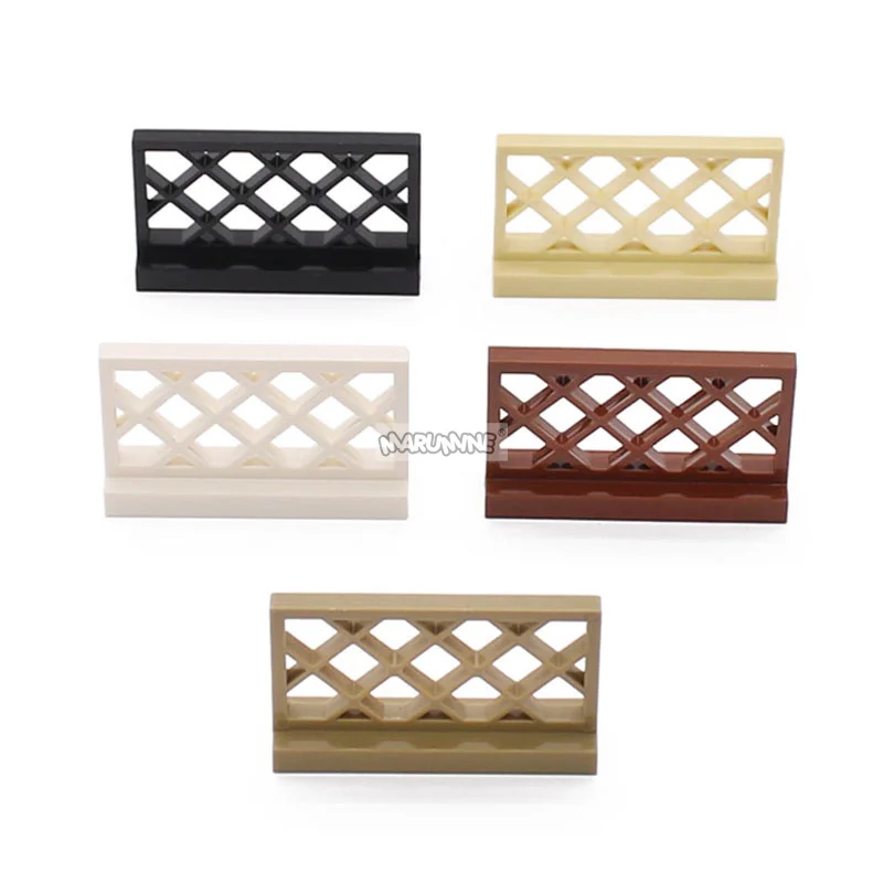 Marumine MOC 벽돌 도시 울타리 액세서리, 난간 계단 집, 정원 거리 빌딩 블록, DIY 부품, 크리스마스 선물, 30 개