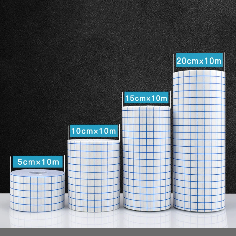 비직조 통기성 테이프 피부 치유 보호 부드러운 원단 천 접착제, 항균 상처 드레싱, 고정 붕대