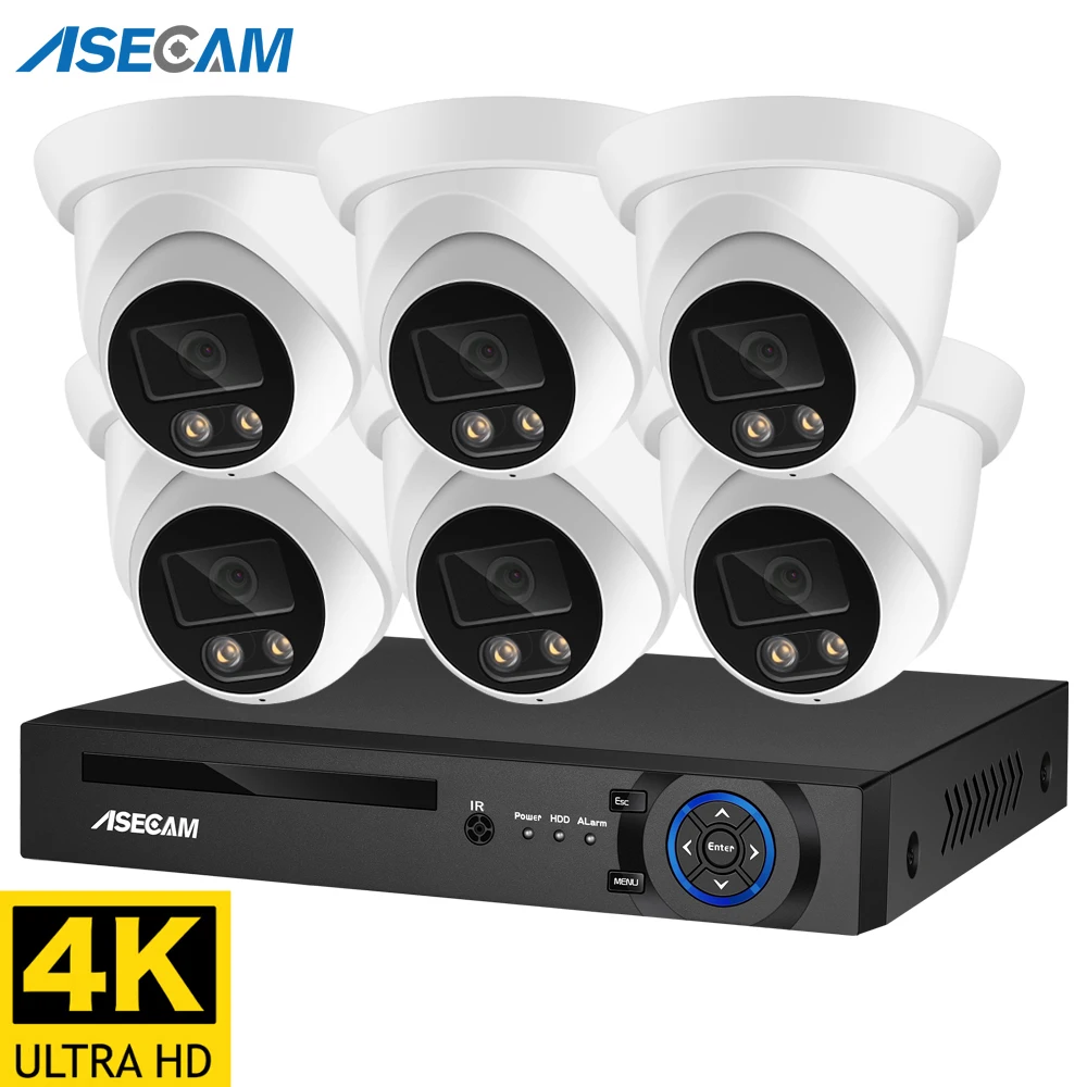 보안 카메라 시스템 CCTV 오디오 녹음 키트, 야외 AI 컬러 나이트 비전 비디오 감시 IP 카메라 세트, 8MP 4K POE NVR title=보안 카메라 시스템 CCTV 오디오 녹음 키트, 야외 AI 컬러 나이트 비전 비디오 감시 IP 카메라 세트, 8MP 4K POE NVR 