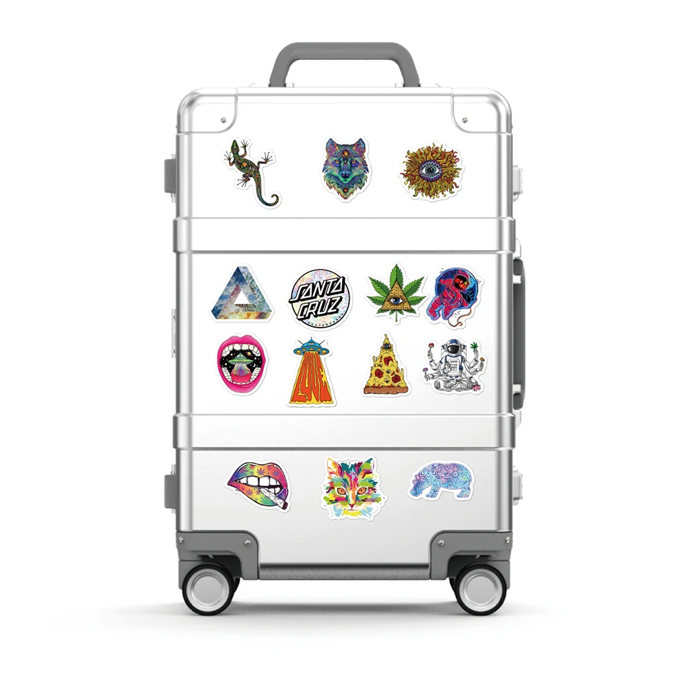 10/30/50pcs 만화 환각 고딕 쿨 스티커 미적 아트 낙서 스케이트 보드 냉장고 기타 DIY 스티커 어린이 장난감