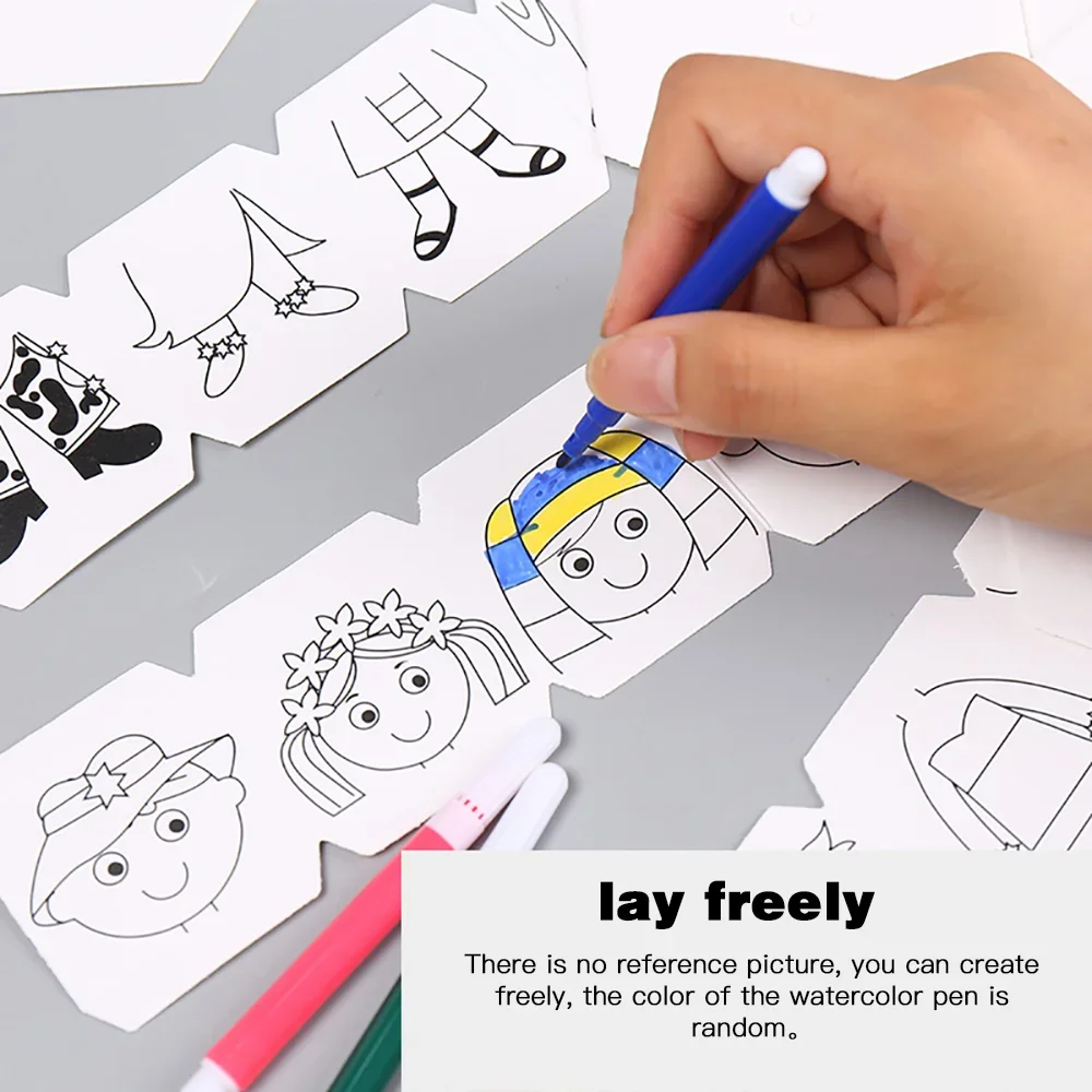 어린이용 DIY 공예 완구, 참신한 그림 그리기 장난감, 컬러 필링 종이, 회전 그래피티 퍼즐, 교육용 완구