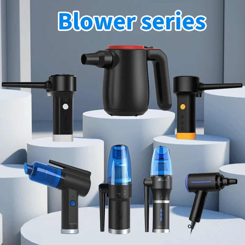 컴퓨터용 전동 공기 더스터 및 공기 펌프, 2 인 1 압축 공기 캔, PC, 노트북 키보드 클리너, 수영 링, 500W