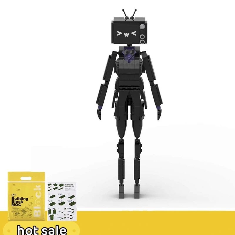 타이탄 시계 남자 여자 TV 개성 Skibidi 변기 남자 빌딩 블록 장난감 모델 세트, 생일 선물용 장식 DIY 장난감