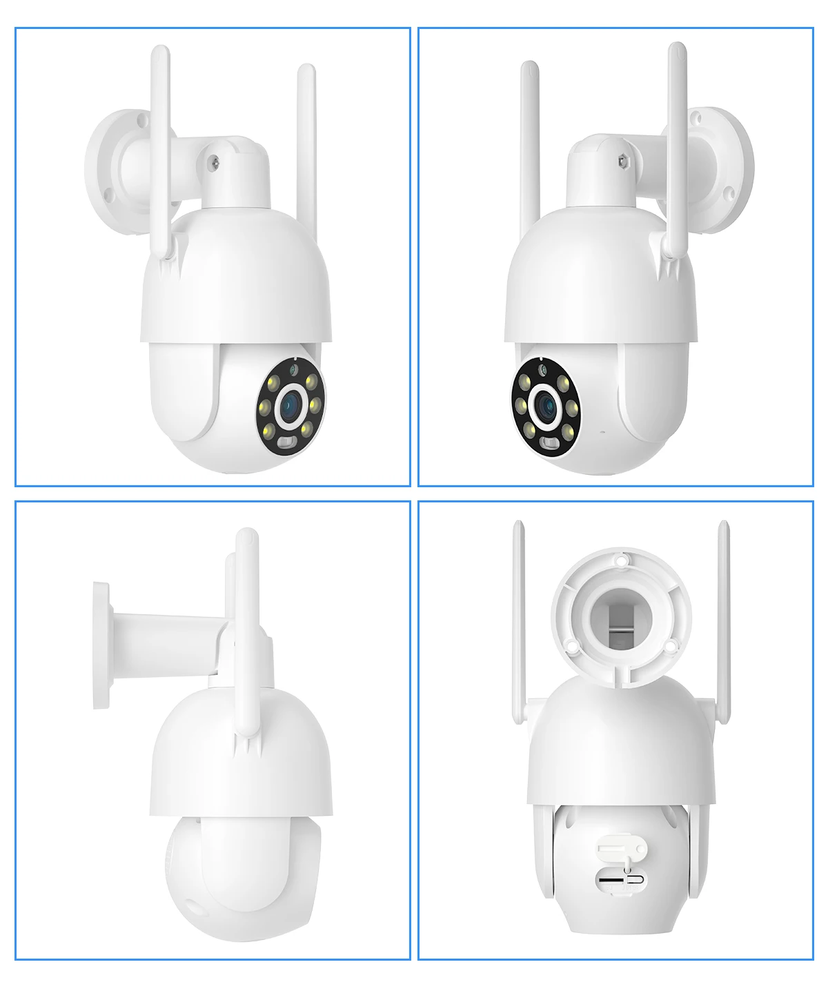 MISECU IP 야외 와이파이 카메라, 무선 감시 보안 CCTV, AI 추적, P2P Onvif iCsee, 8MP, 4K PTZ, HD, 4MP, 5MP, H.265