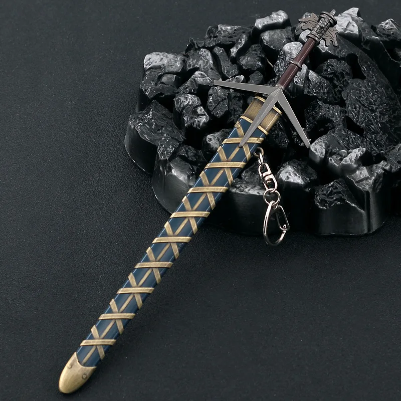 22cm Aerondight Geralt Witcher 1/6 금속 칼 무기 모델 게임 주변 장치 남성 소년 아이 Dropshipping를위한 주변 장치 홈 장식 장식 공예 장난감 도매 핫 세일 선물 새로운 도착 선물 무료 배송 홈 장식 장식 공예 키 체인 컬렉션 1/6 남성 소년 아이 레트로를위한 인형 장비 액세서리 장난감 복제 미니어처