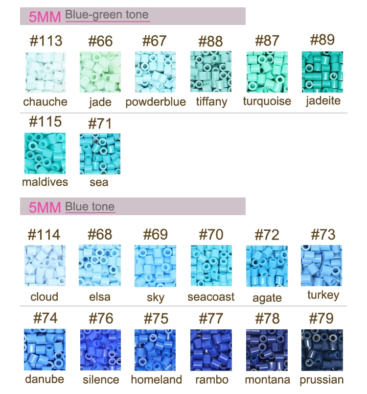 YantJouet 5mm 비즈 1000pcs 133 컬러 픽셀 아트 아이언 비즈 어린이 하마 비즈 Diy 퍼즐 고품질 수제 선물 완구