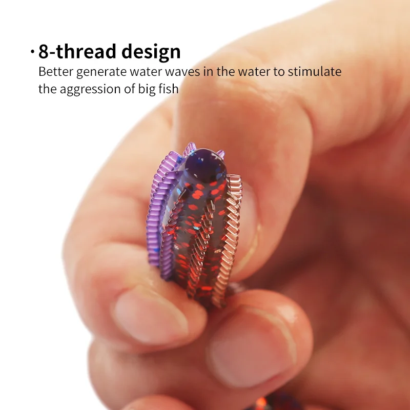 실리콘 소프트 미끼, 입자 낚시 미끼, 파이크 퍼치, 인공 미끼 시뮬레이션 미끼, 80M120MM