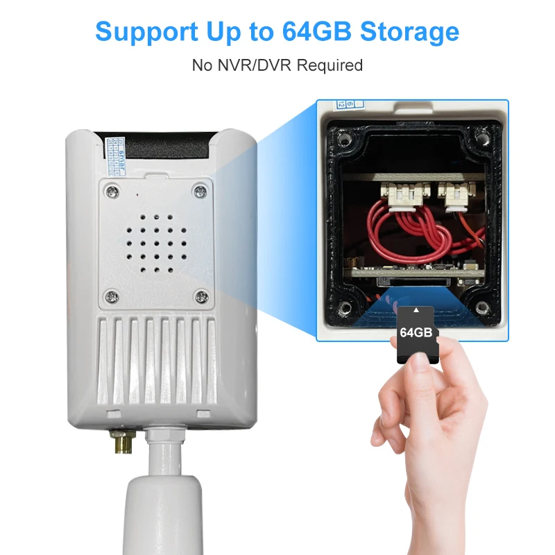 Smar 야외 무선 IP 카메라, 사람 감지, 양방향 오디오, 풀 컬러 비전, 비디오 감시 캠, Onvif ICSEE 앱, 5MP, 3MP