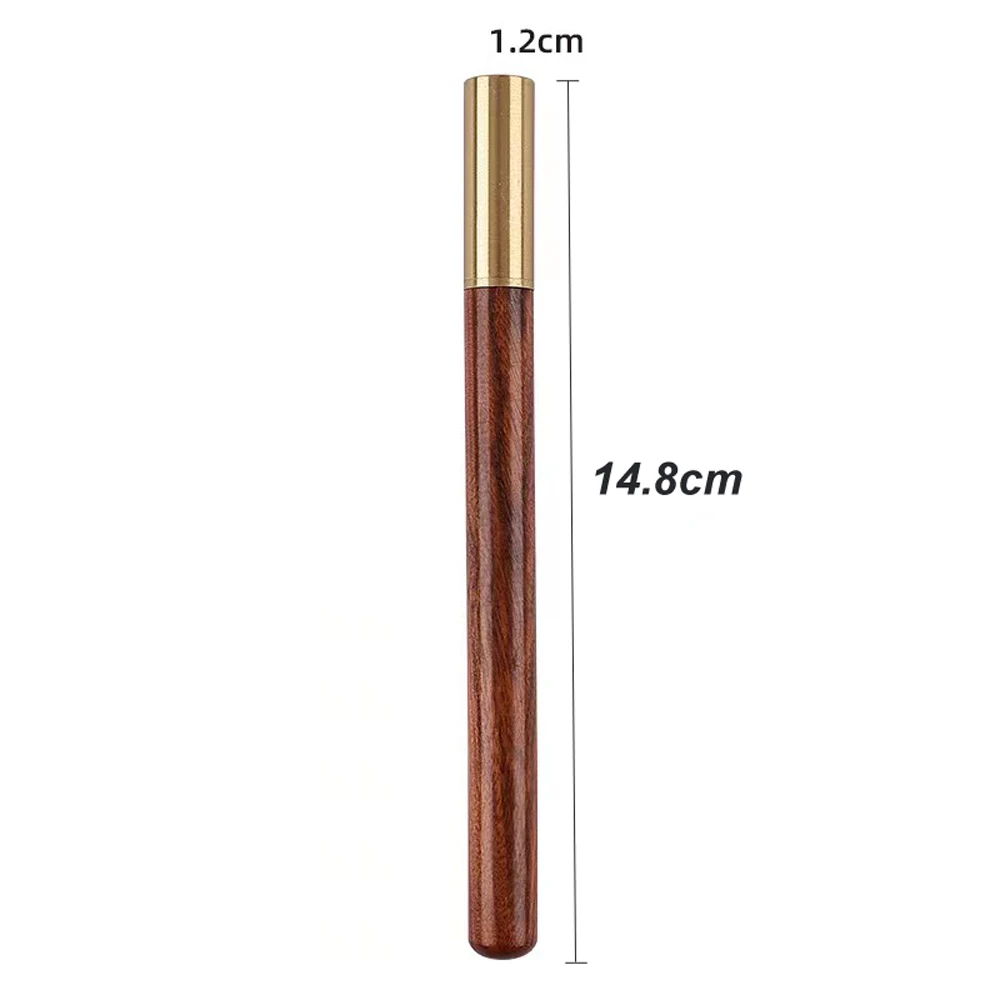빈티지 목재 바디 볼펜, 황동 볼 롤러 펜, 금속 캡 볼펜, 문구류 학교 비즈니스 선물 용품, 드롭 배송