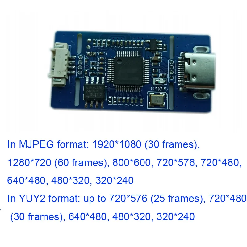 CVBS to USB 캡처 아날로그 신호-디지털 USB 카메라 모듈, CVBS to USB 모듈, UVC 무료 드라이브, 안드로이드 무료 플러그 앤 플레이