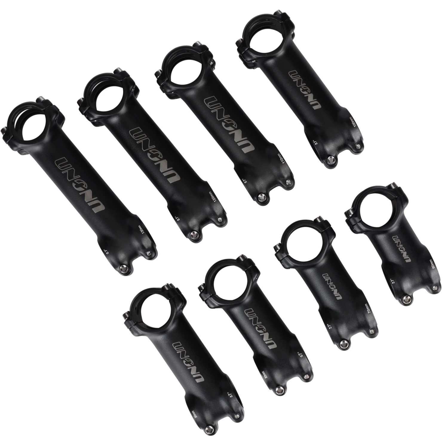 UNO 초경량 MTB 로드 자전거 스템 7, 17 도, 31.8mm, 60mm, 70mm, 80mm, 90mm, 100mm, 110mm, 120mm, 130mm, 산악 MTB 자전거 파워 부품