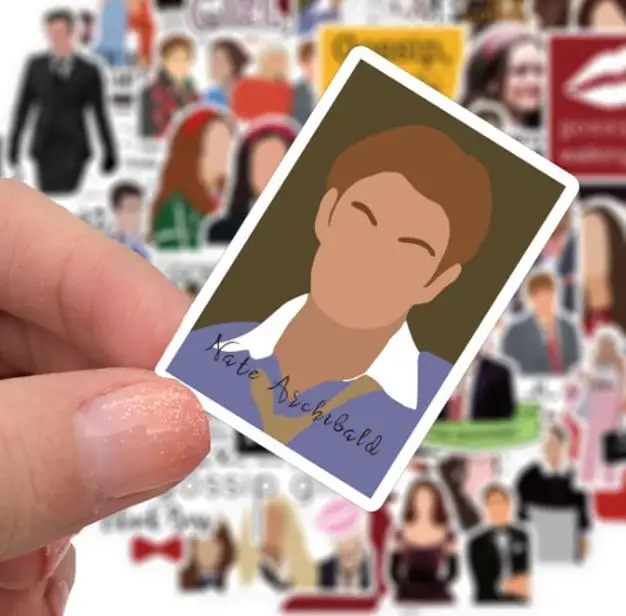 뷰티 드라마 가십 걸 그래피티 방수 스케이트보드 여행 가방, 전화 노트북 수하물 스티커, DIY 어린이, 10 개, 30 개, 50 개