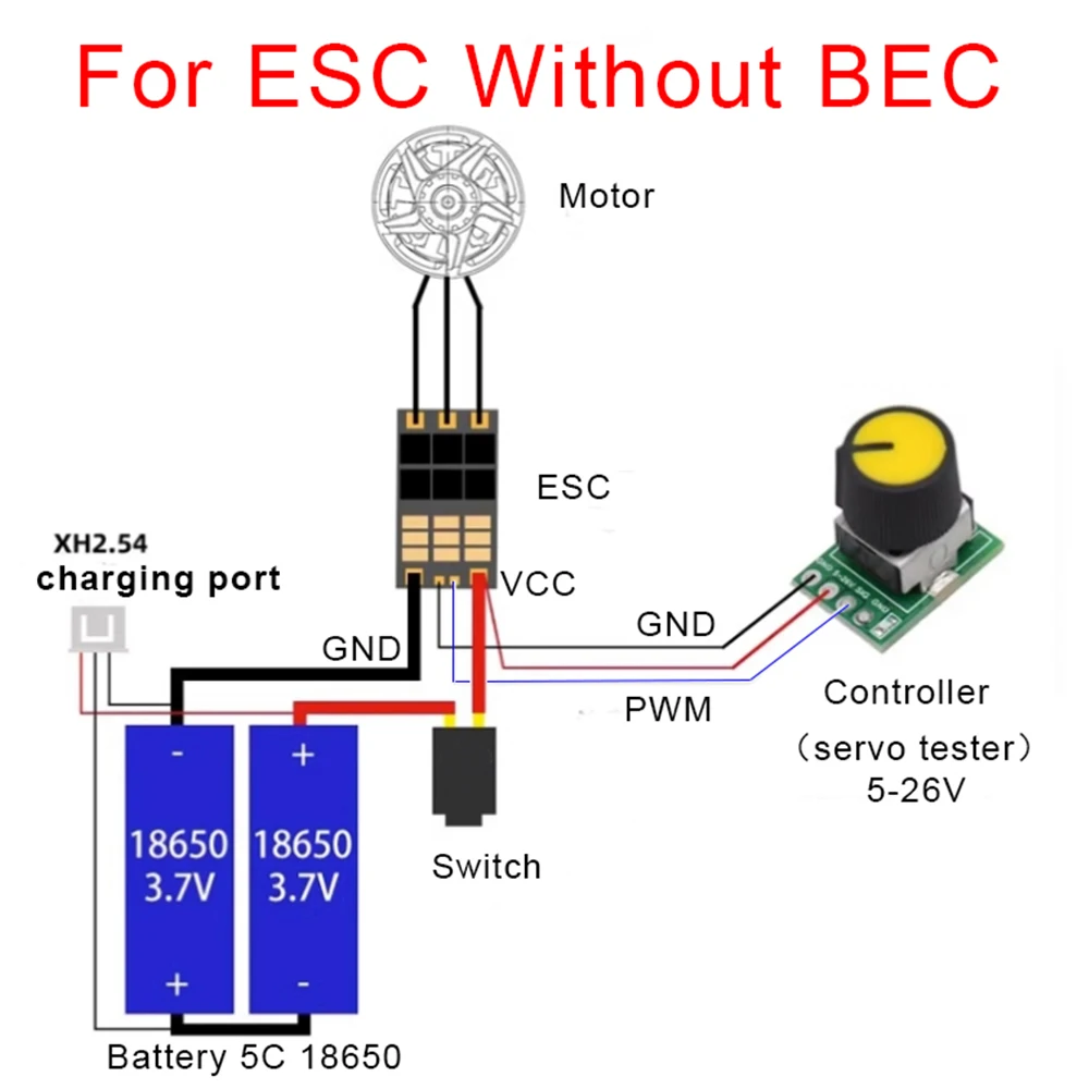 미니 HV 디지털 서보 테스터, 5-26V 입력 브러시리스 모터, ESC 컨트롤러, PWM 검사기 드라이브, FPV RC 비행기 자동차 DIY 선풍기