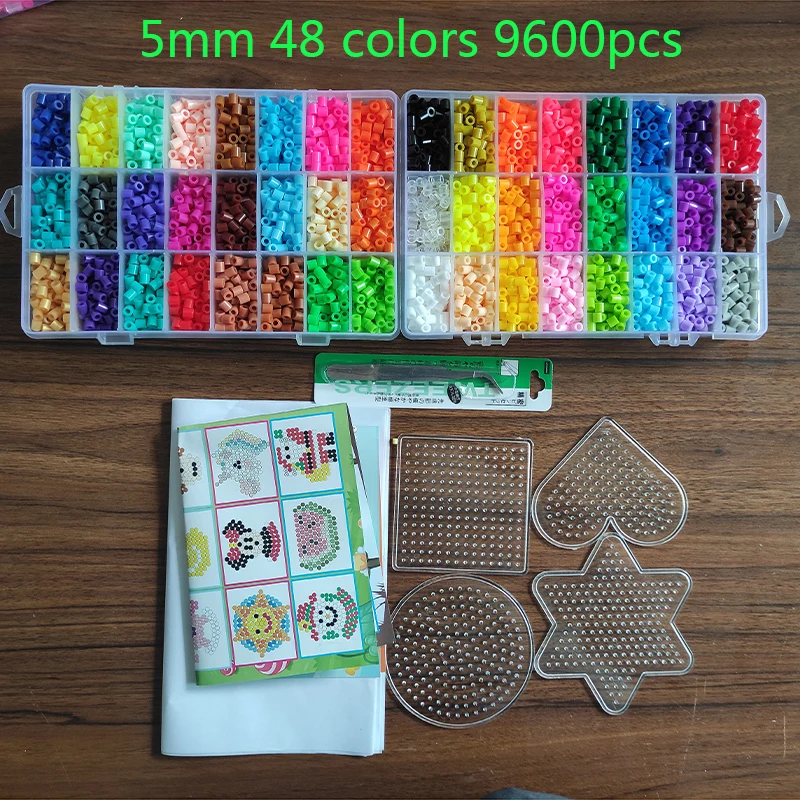 72/48 색상 박스 세트, 하마 비즈 장난감, 2.6mm, 5mm Perler, 교육용 3D 퍼즐, DIY 장난감, 퓨즈 비즈 페그보드 시트, 다림질 종이 title=72/48 색상 박스 세트, 하마 비즈 장난감, 2.6mm, 5mm Perler, 교육용 3D 퍼즐, DIY 장난감, 퓨즈 비즈 페그보드 시트, 다림질 종이 