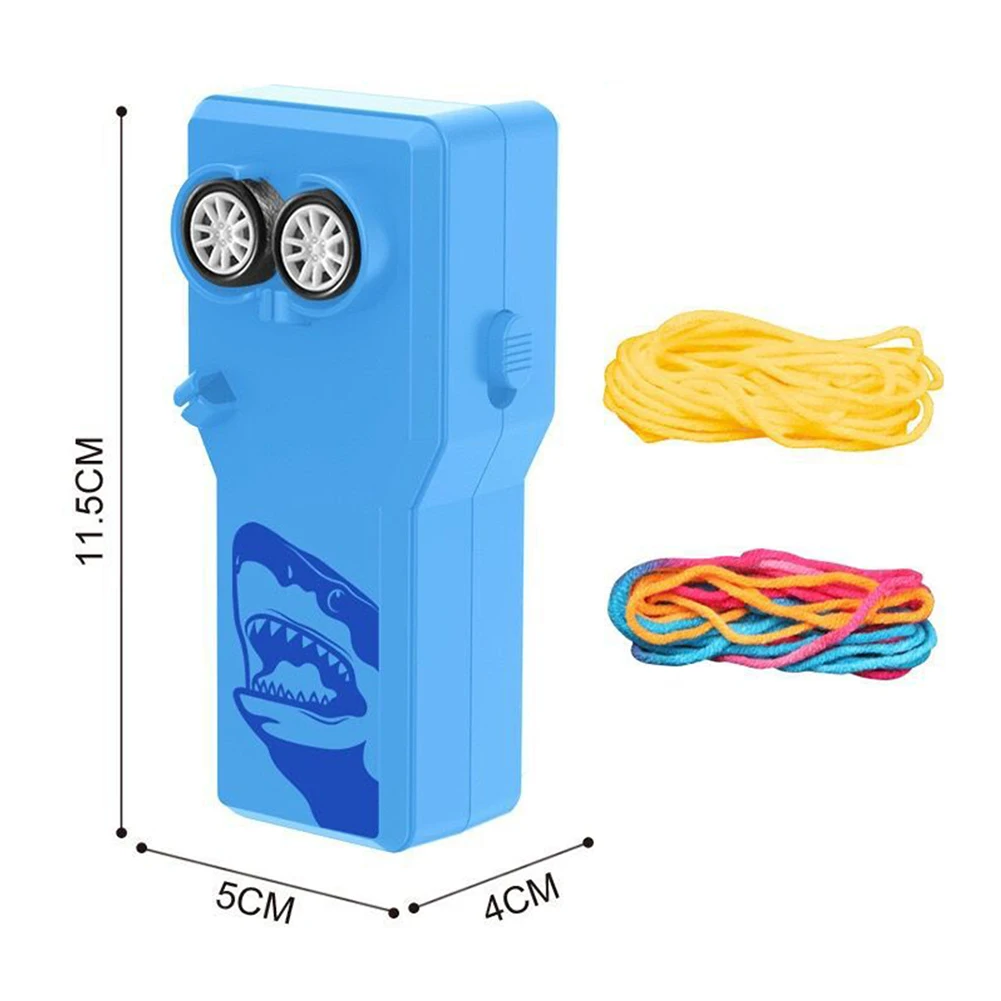 로프 문자열 컨트롤러와 로프 발사기 프로펠러 핸드 헬드 루프 올가미 슈터 스러 스터 어린이를위한 전기 장난감