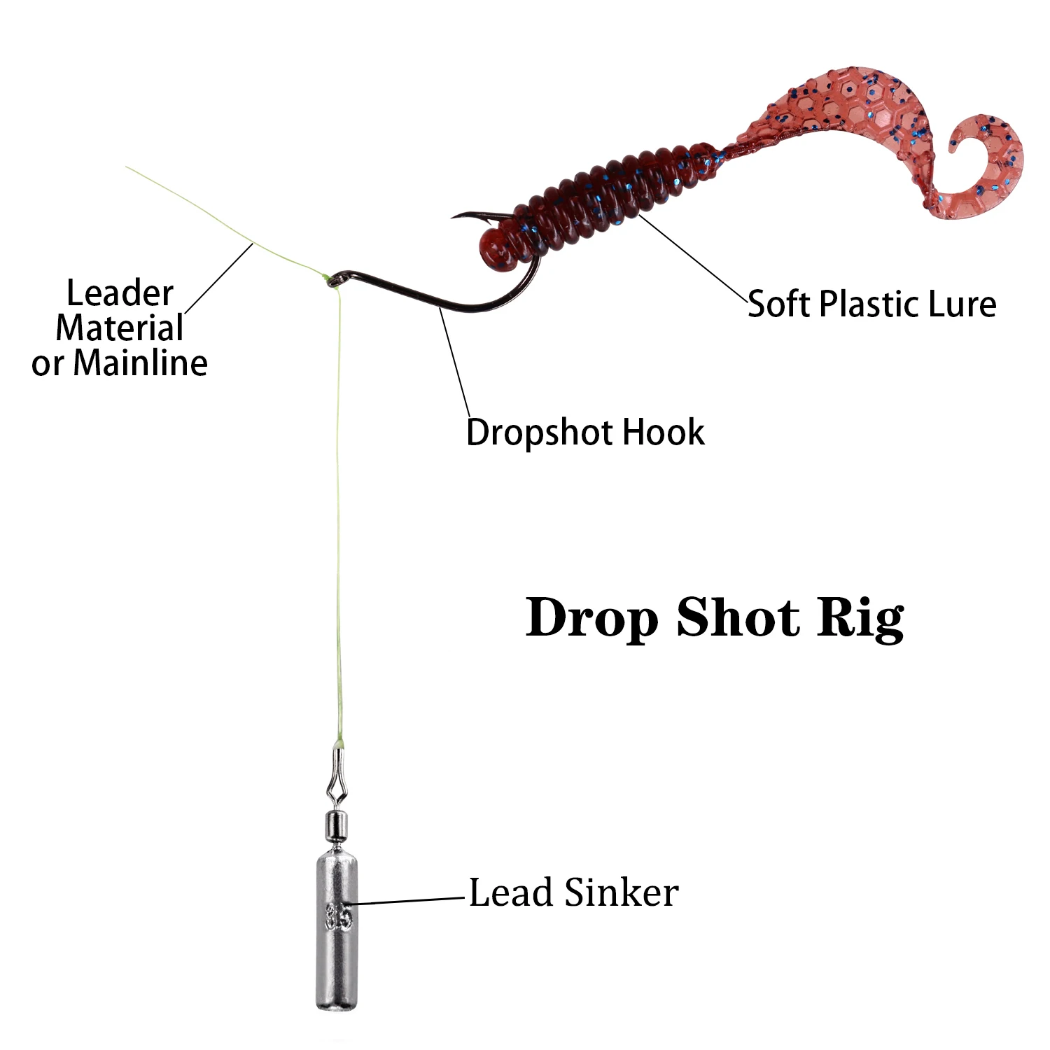 드롭샷 낚시 리드 싱커, 다양한 실리콘 소프트 루어 낚시 태클 액세서리, 3.5g, 5g, 7g, 10g, 14g, 20g, 10 PCs/로트