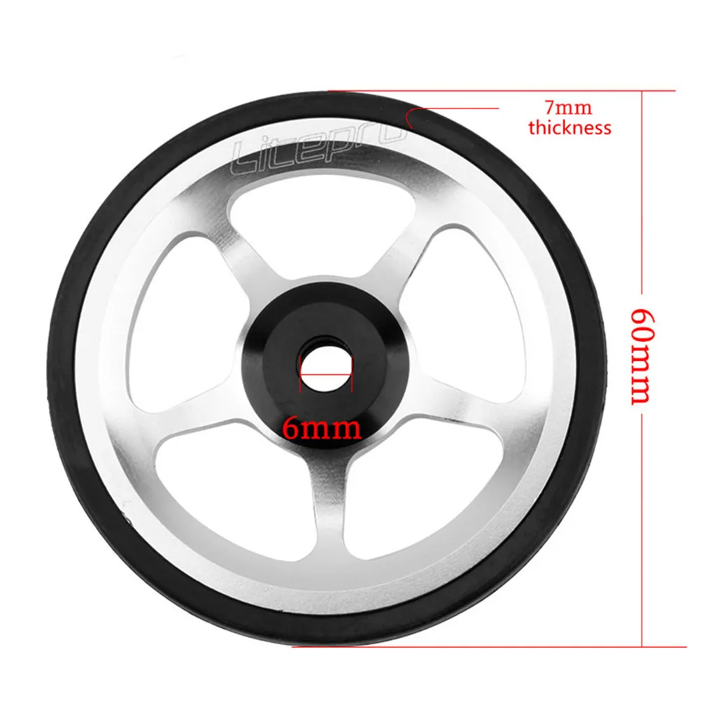 Litepro-접이식 자전거 쉬운 휠 브롬튼, 알루미늄 합금, CNC 이지휠, 초경량 밀폐형 베어링 푸시 휠, 사이클링 부품