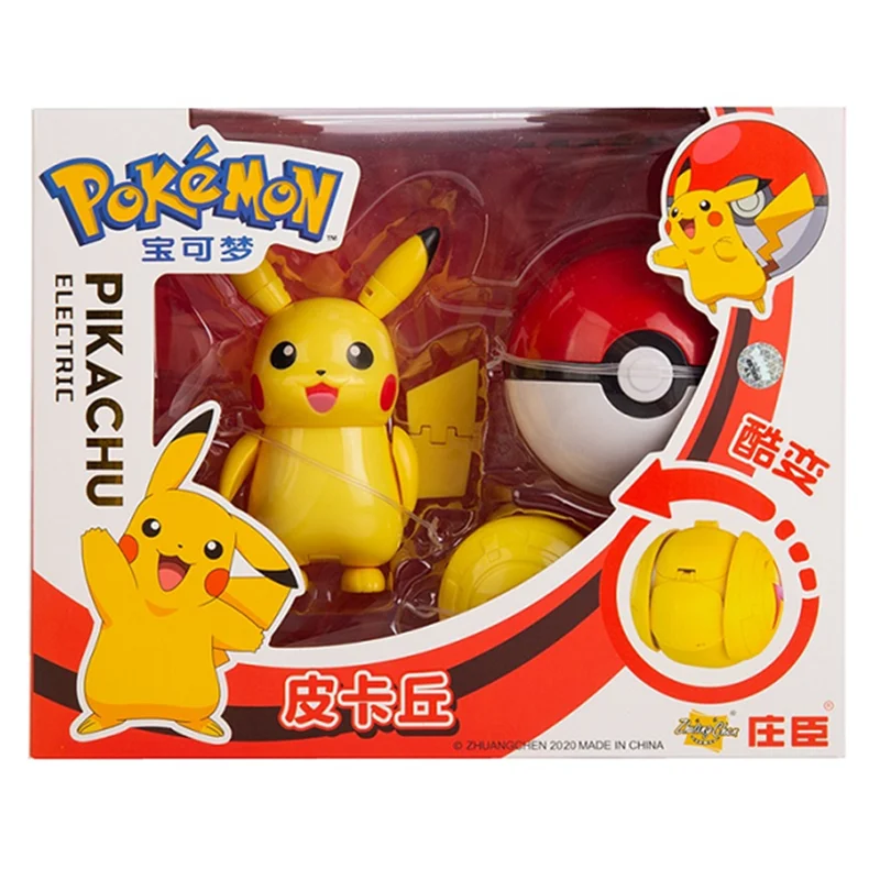포켓몬 애니메이션 피규어 Charizard Pikachu Gyarados 포켓 몬스터 피규어 Pokeball 액션 변형 장난감 모델 어린이 선물