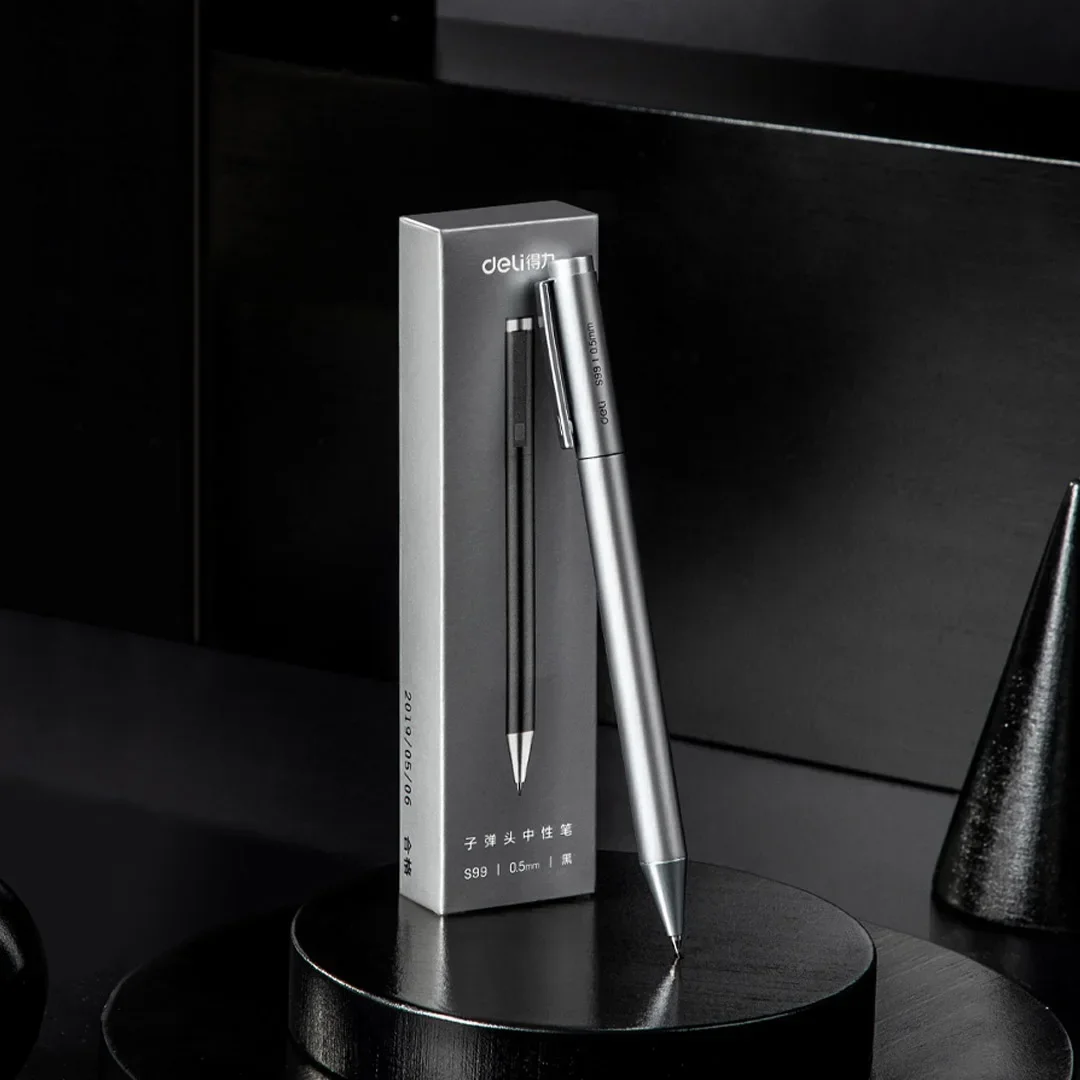 사무용 학생용 델리 메탈 젤 펜, 비즈니스 문구 학용품, 롤러볼 카네타 볼포인트, 0.5mm 사인펜