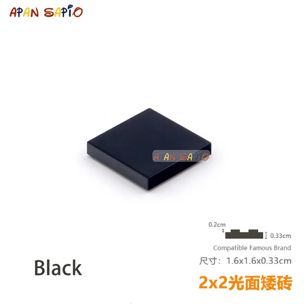 50 개/몫 DIY 블록 빌딩 벽돌 부드러운 2X2 교육 조립 건설 완구 어린이 크기 호환 브랜드