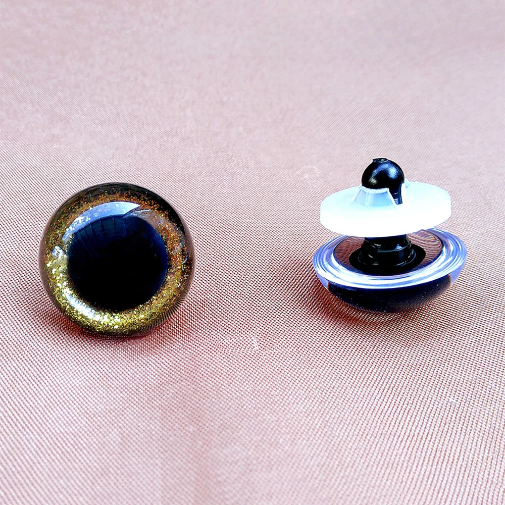 크로셰 장난감에 대 한 블루 브라운 3D 반짝이 안전 눈 20 개, Amigurumi 혼합 크기 색상 장난감 인형 마킹 10/12/14/16/18/20/22/24mm