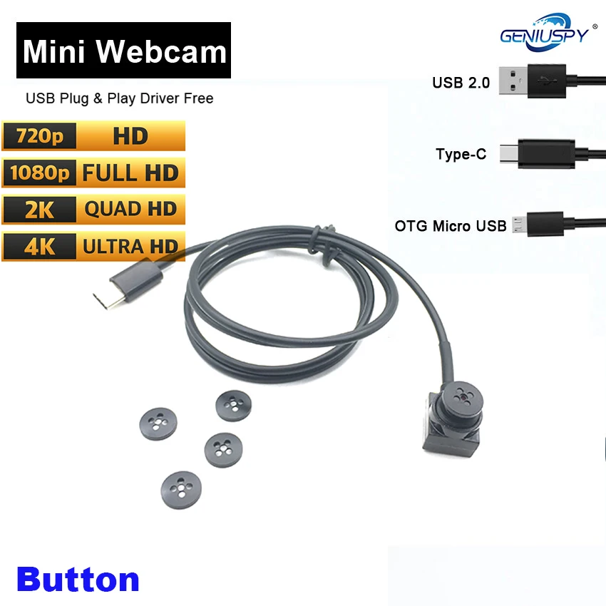 마이크로 사이즈 C 타입 USB 웹캠 CCTV 오디오 OTG 카메라, PC 노트북 안드로이드용 마이크로 카메라, HD 8MP, 1080P, 720P, 15*15mm title=마이크로 사이즈 C 타입 USB 웹캠 CCTV 오디오 OTG 카메라, PC 노트북 안드로이드용 마이크로 카메라, HD 8MP, 1080P, 720P, 15*15mm 