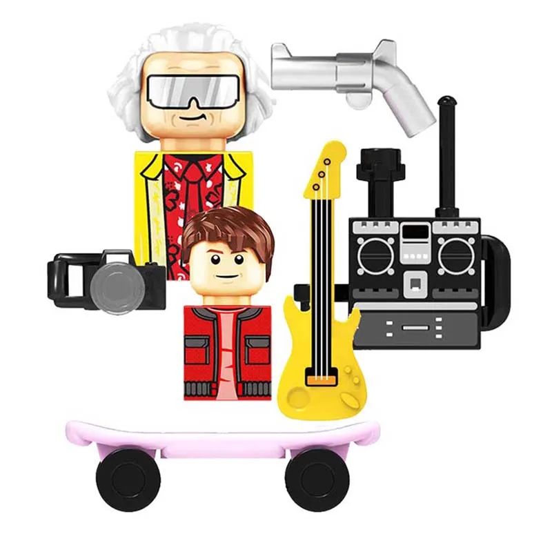 KF1931 KF1932 영화 Back To The Future Marty McFly Doc Brown Marty Dr. Emmett 만화 미니 피규어 액션 장난감, 어린이 브릭 title=KF1931 KF1932 영화 Back To The Future Marty McFly Doc Brown Marty Dr. Emmett 만화 미니 피규어 액션 장난감, 어린이 브릭 