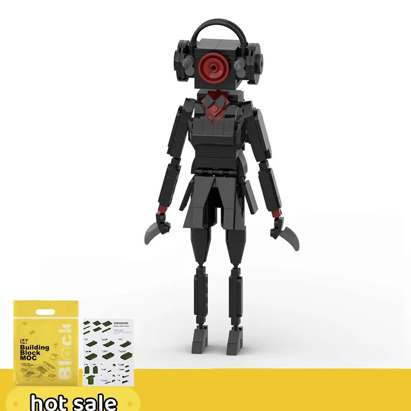 타이탄 시계 남자 여자 TV 개성 Skibidi 변기 남자 빌딩 블록 장난감 모델 세트, 생일 선물용 장식 DIY 장난감