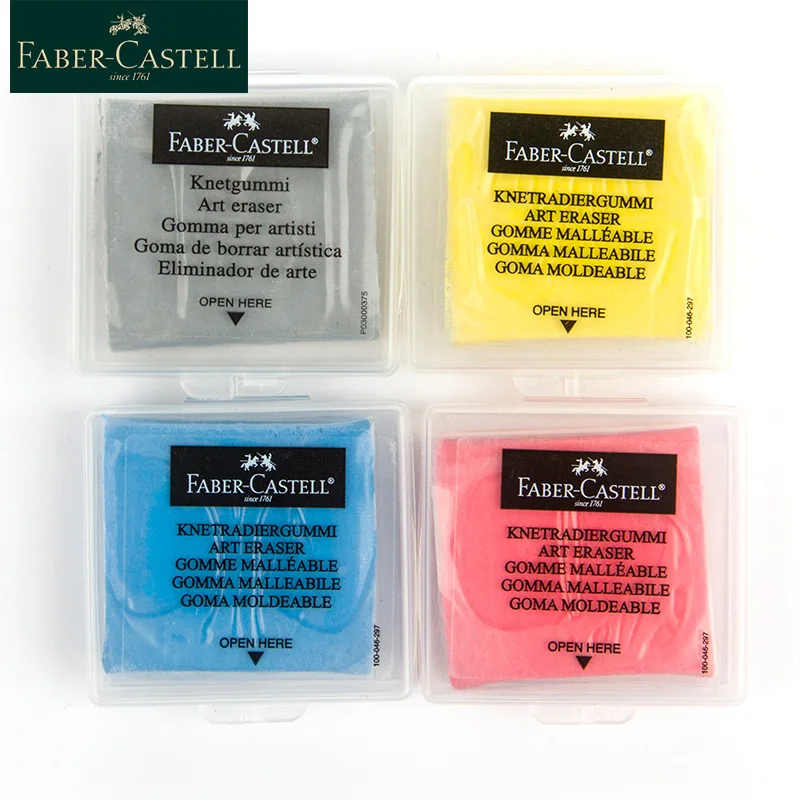 Faber-Castell 소프트 아트 지우개, 플라스틱 고무, 하이라이트 주무르기, 아트 피오팅 디자인, 스케치 지우개 문구