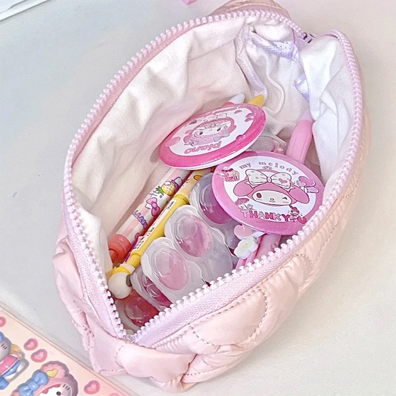 산리오 펜슬 케이스, 귀여운 헬로 키티, 귀여운 학생, 어린 소녀 하트 문구 케이스, 펜 파우치, 보관 가방, 학용품 선물