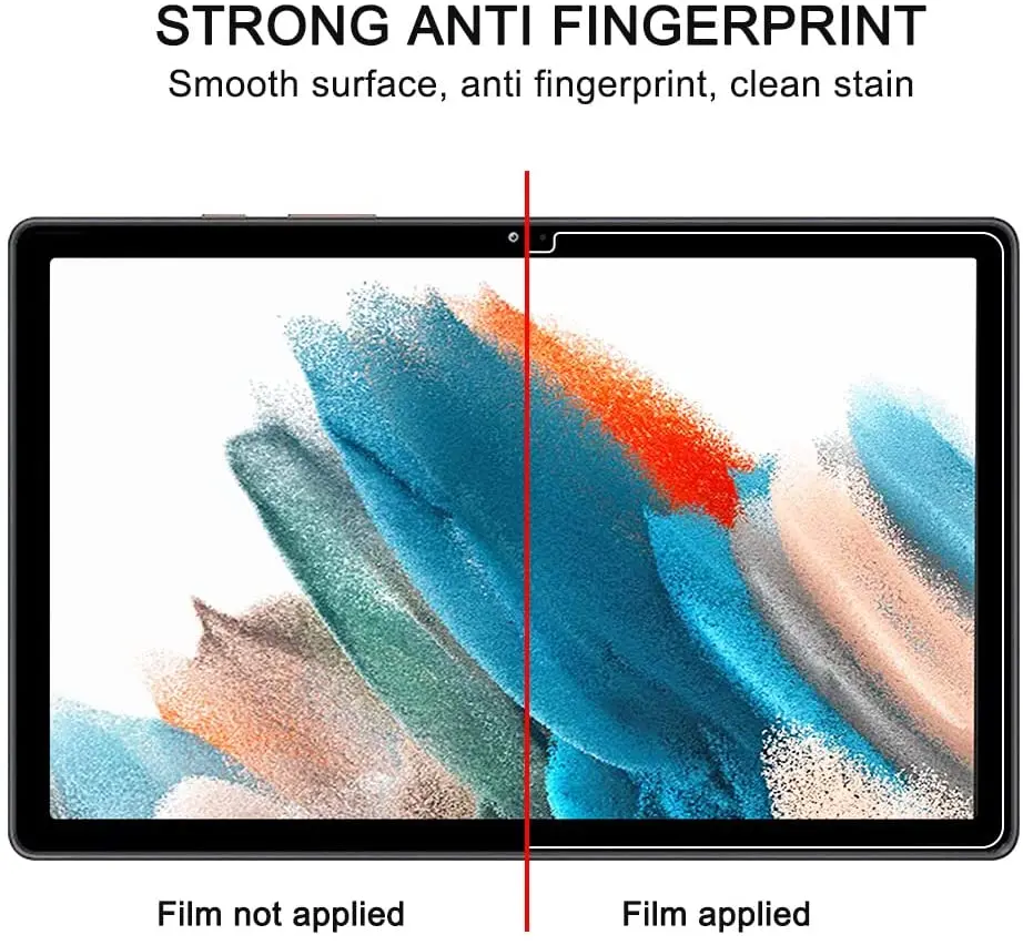 태블릿 화면 보호기 강화 유리, 삼성 갤럭시 탭 A8 10.5 2021 SM-X200 X205, 갤럭시 탭 A8 10.5 인치 유리, 2 개