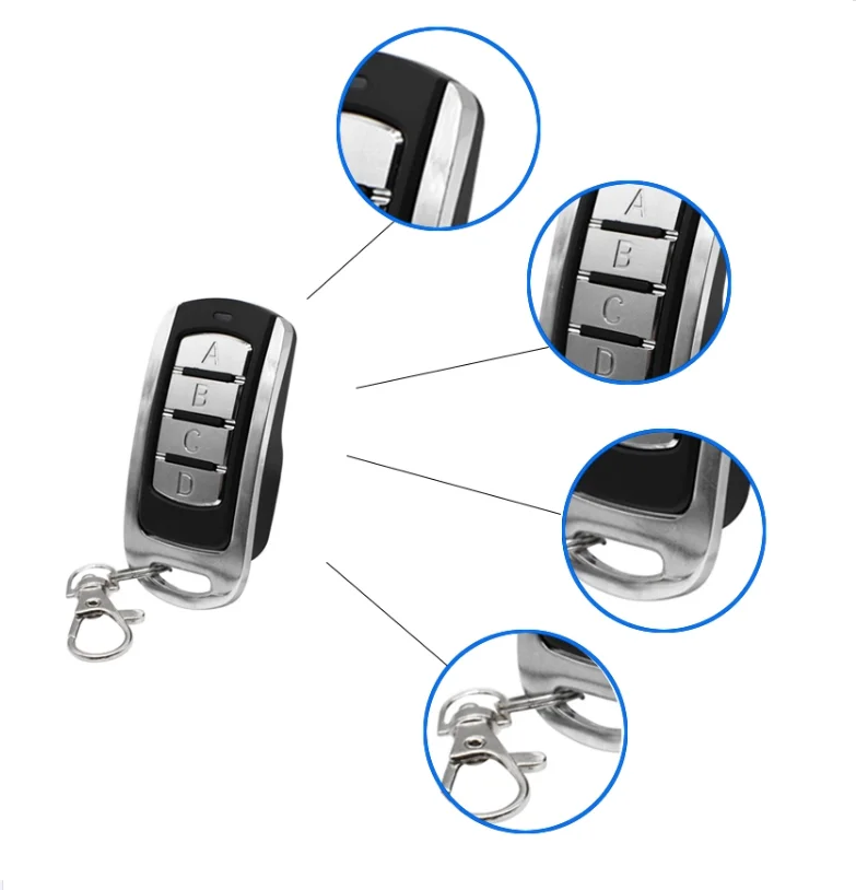 차고 문 원격 제어 868mhz 게이트 제어 롤링 코드 287-868MHz 원격 제어 복사기 복제, 차고 명령 오프너