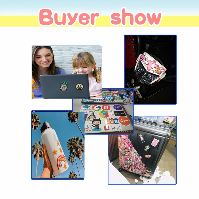 만화 애니메이션 헬로 키티 쿠로미 스티커, 방수 스케이트보드 기타 여행 가방, 노트북 자전거 그래피티 스티커, 50 개, 100 개