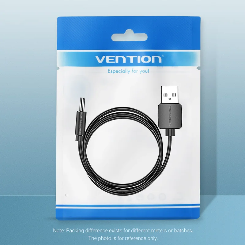 Vention-USB-DC 3.5mm 충전 케이블, USB A Male-3.5 잭 커넥터, 5V 전원 공급 장치, USB 허브 전원 케이블용 충전기 어댑터