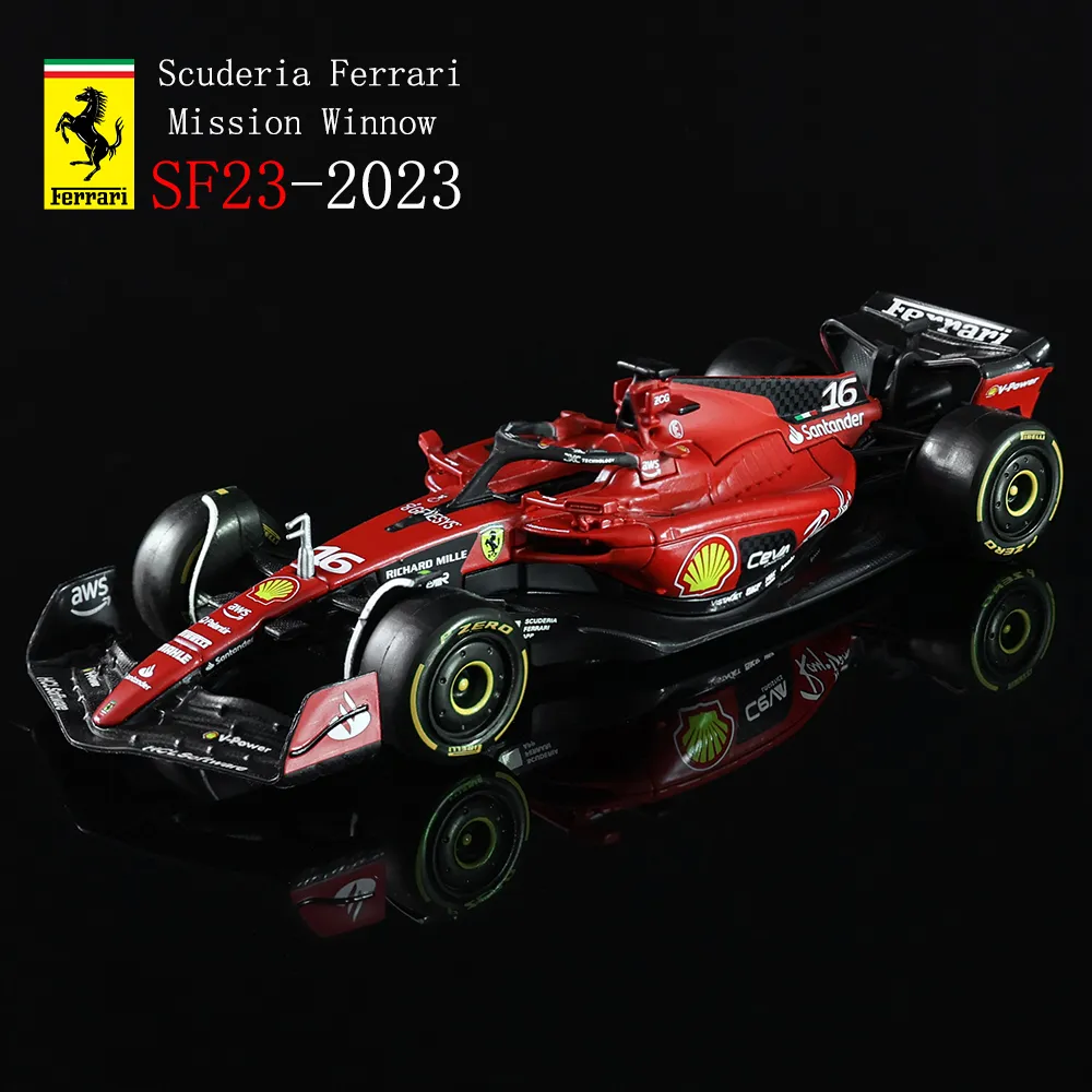 Bburago 1:43 합금 슈퍼 장난감 자동차 모델, F1 스쿠데리아 페라리 SF23, 16 # Charles Leclerc 55 # Carlos Sainz Formula One, 2023 신제품 title=Bburago 1:43 합금 슈퍼 장난감 자동차 모델, F1 스쿠데리아 페라리 SF23, 16 # Charles Leclerc 55 # Carlos Sainz Formula One, 2023 신제품 