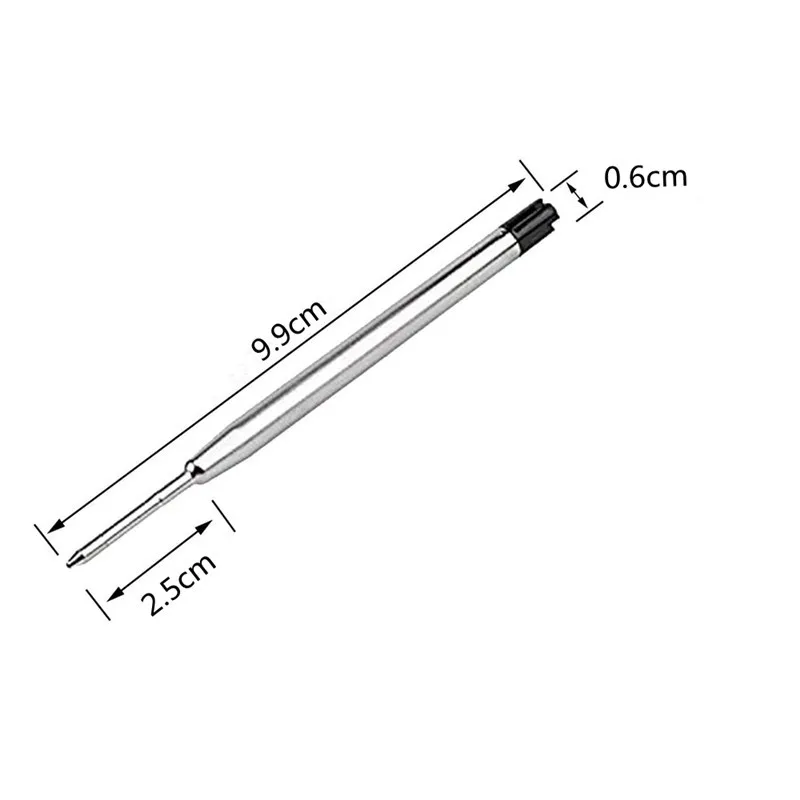 10/20Pcs 펜 리필 다른 금속 볼펜 리필 사무실 학교 문구 선물 펜 선택 블루 블랙 리필 펜 판매