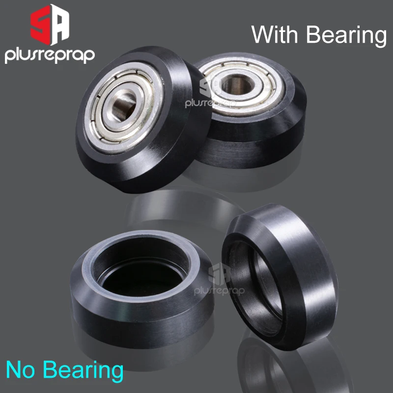 3D 프린터 플라스틱 휠 POM 빅 모델 패시브 라운드 휠 아이들러 풀리 기어, CNC 오픈빌드 V 슬롯용