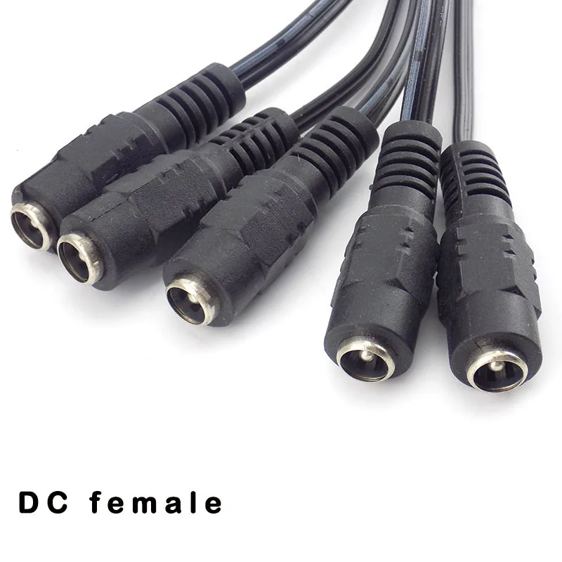 12V DC 커넥터 수 암 잭 케이블 어댑터 플러그 전원 공급 장치 26cm 길이 5.5X2.1mm, CCTV 카메라용