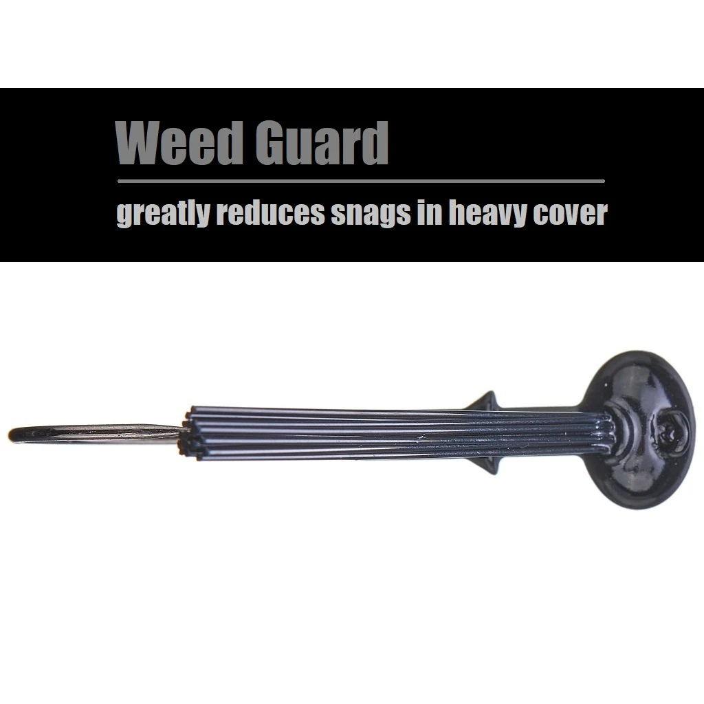 WLure-프리미엄 실리콘 롱 캐스팅 축구 지그 JH1 17g, 위드리스 잡초 보호 트레일러 키퍼 스커트 튼튼하고 날카로운 후크