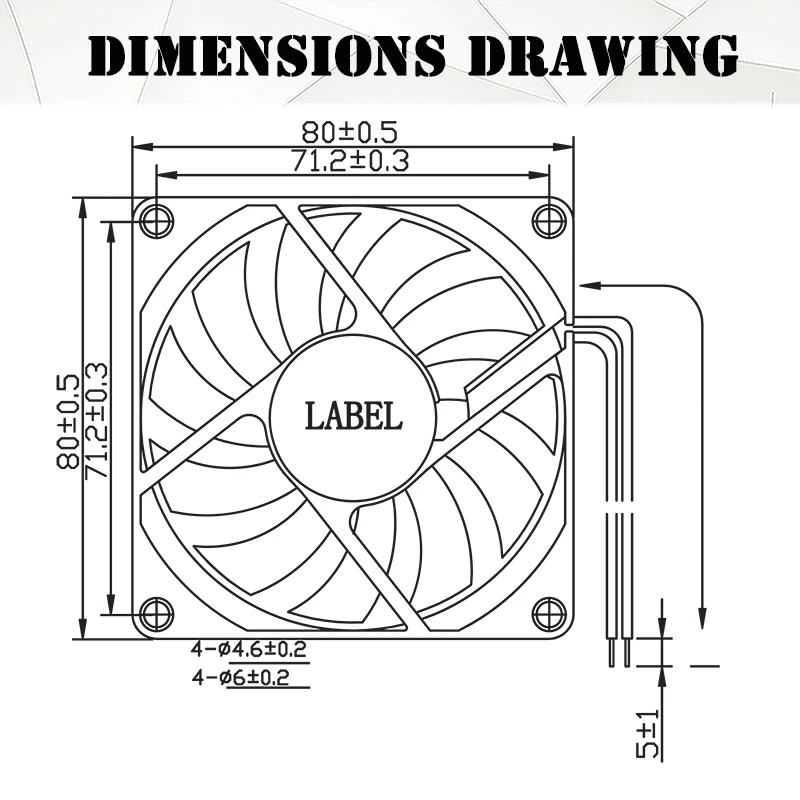 YOUNUON-PC CPU 컴퓨터 케이스 쿨러, 80MM, 5V, 80x80x10mm, 8cm, 5V, 12V, 24V, 8010 2 핀, 3 핀, 브러시리스, DC 냉각 쿨러, 2 개